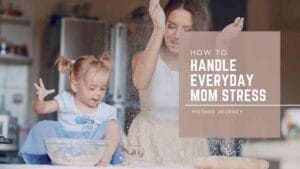 Mother journey through daily mom stress, balancing toddler tantrums, self-care, and joyful parenting moments